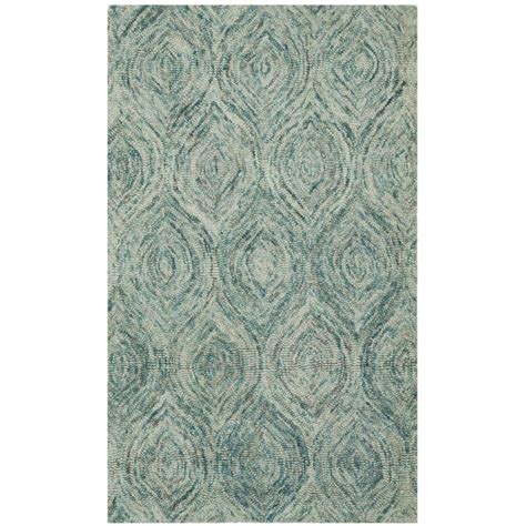 Safavieh Ikat Hand Tufted Wool Ivory And Blue Area Rug And Reviews Wayfair