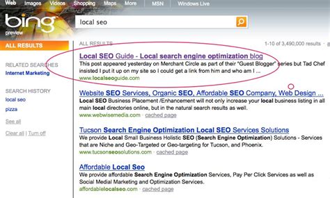 Bing Results Are Amazingly Relevant Local Seo Guide