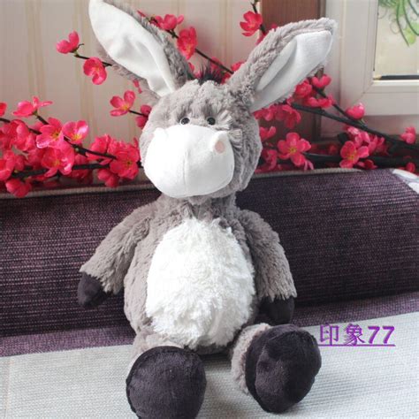 35cm Factory Wholesale Hot Sale Nici Plush Toy Donkey Cartoon Doll