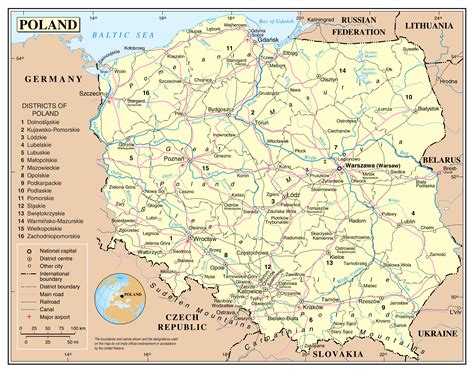 25 Map Of Poland Cities Maps Online For You
