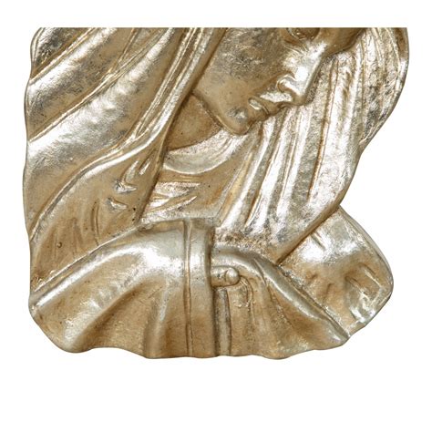 Silver Finishing Wall Decoration Representing Virgin Marys Face Made