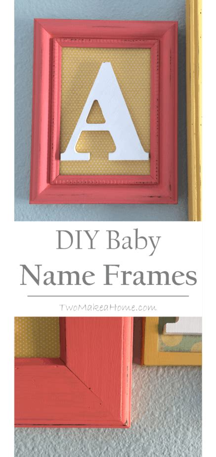 Baby Name Frames Two Make A Home