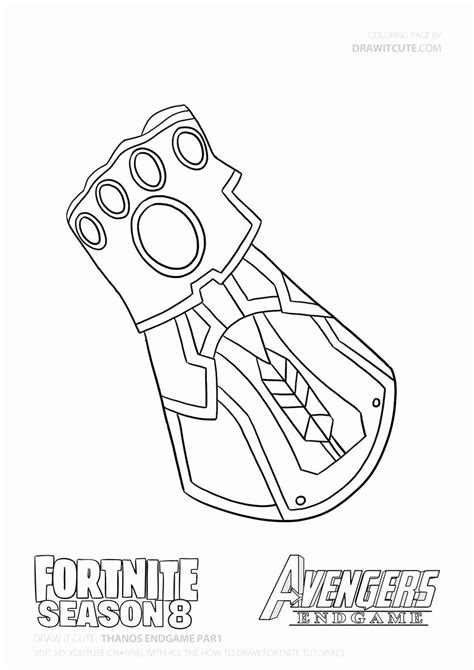 Infinity Gauntlet Coloring Page Lovely How To Draw Thanos Marvel Art