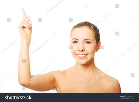 Nude Woman Pointing Stock Photo Shutterstock