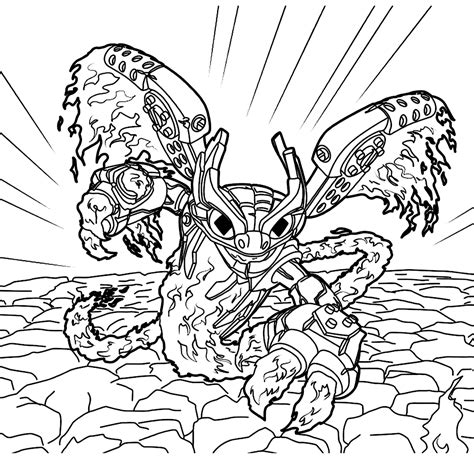 Skylanders Superchargers kleurplaten Kleurplatenpagina.nl
