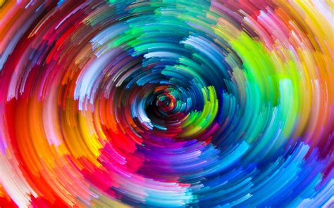 Rainbows Circle Colorful Swirl Whirling Wallpapers Hd Desktop And