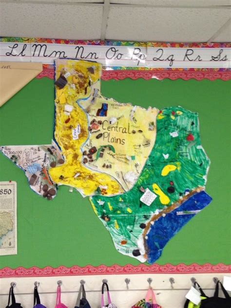 Texas Region Map Divide The Students Into Four Groups Have Them