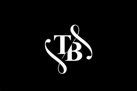 Tb Monogram Logo Design V6 By Vectorseller Thehungryjpeg