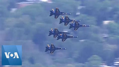 Military Jets Fly Over Us Cities To Salute Frontline Workers Youtube