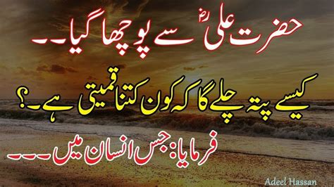 Hazrat Ali R A Best Quotations Best Urdu Quotes Golden Words Precious