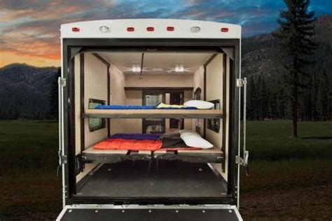 Garage On This Toy Hauler Rv Turns Into Bunk Beds When You Put Your