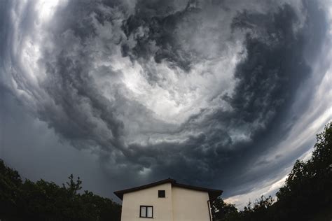 Dramatic Clouds Above House Jurkos