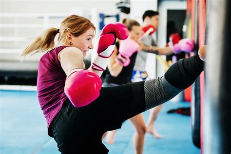 Group Of Women Kickboxing Together At Gym Metro Continuing Education