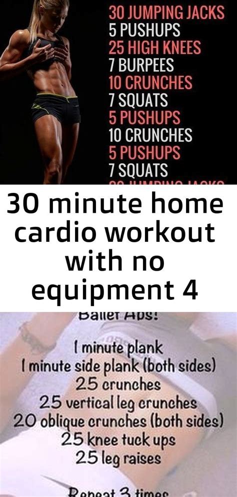 Simple 30 Minute Cardio Workouts At Home For Girls Cardio Workout Routine