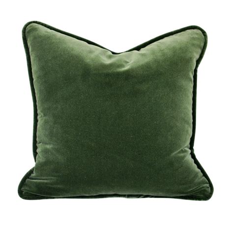 Velvet Dark Forest Green Pillow Cover Etsy Green Velvet Pillow