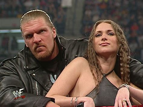 Stephanie Mcmahon Helmsley And Triple H Wwf Wwe Monday Night Raw January 15 2001 Stephanie