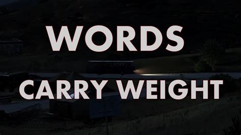 Words Carry Weight Arma 3 345th Youtube