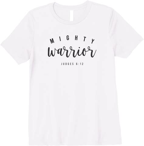 Womens Mighty Warrior Shirt Bible Verse Tshirt Religious
