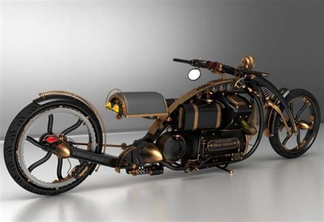 Black Widow Steampunk Chopper To Scorch The Road In Style Designbuzz