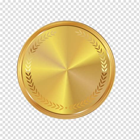 Gold medal logo, Medal Gold Icon, Golden atmosphere Medal transparent 