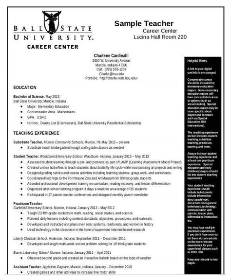 In teaching, it's not that you're going to be one of many recruits shuffled. 10+ Teaching Curriculum Vitae Templates - PDF, DOC | Free ...