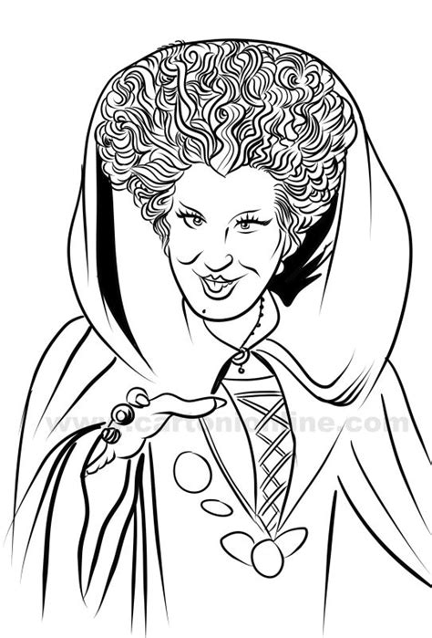 Hocus Pocus Sanderson Sketch Coloring Page