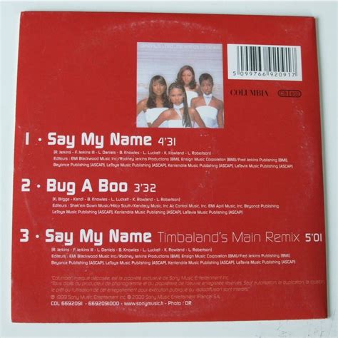 Say My Name By Destinys Child Cds With Dom88 Ref116285378