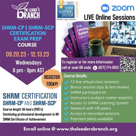 Shrm Cp And Shrm Scp Human Resource Management Exam Preparation Course