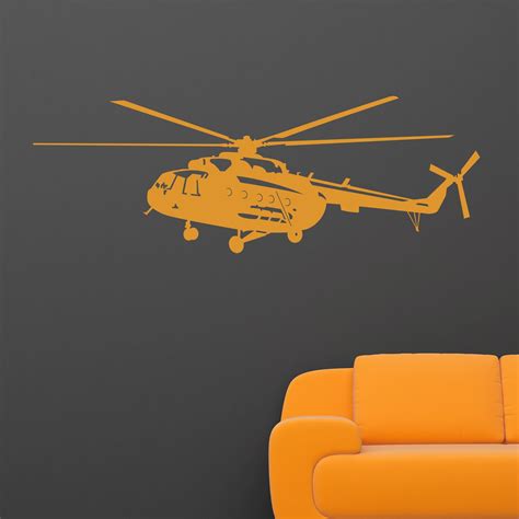Helicopter Wall Sticker Decal World Of Wall Stickers