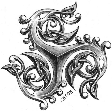 Triskelion Tattoo Triskele Tattoo Celtic Tattoos Viking Tattoos