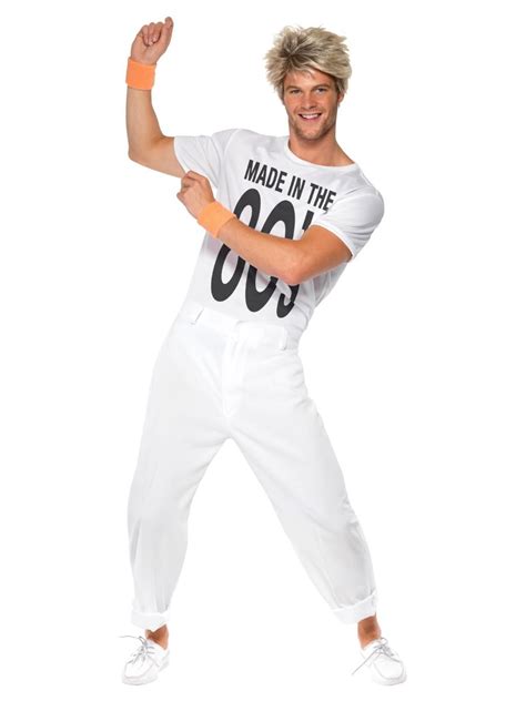 Made In The 80s Costume Mens 80s Fancy Dress Wham Outfit