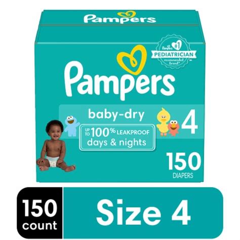 Pampers Baby Dry Size 4 Baby Diapers 150 Ct Foods Co