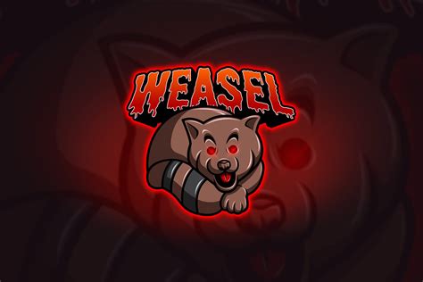Weasel Mascot And Esport Logo Mascot Logo Illustration