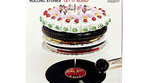 Rolling Stones Let It Bleed Original Artwork With Delia Smith Cake On