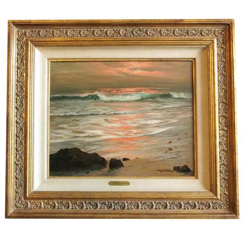 1963 Surf Of Sunset Oil Painting By Robert Wood At 1stdibs Robert