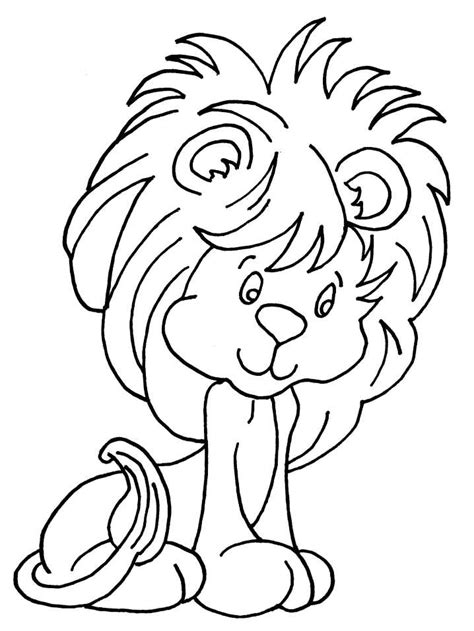 Wild Animal Lion King Of The Jungle Coloring Pages