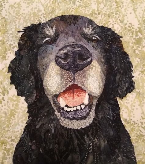 Black Retriever Dog Quilt Collage Pet Portraits Dog Portraits