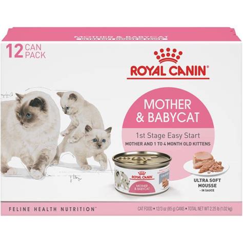 Royal Canin 12 Pack 3 Oz Mother And Babycat Ultra Soft Mousse Cat Food