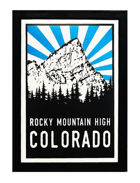 Crestone Peak Rocky Mountain High Colorado Art Poster 13x19