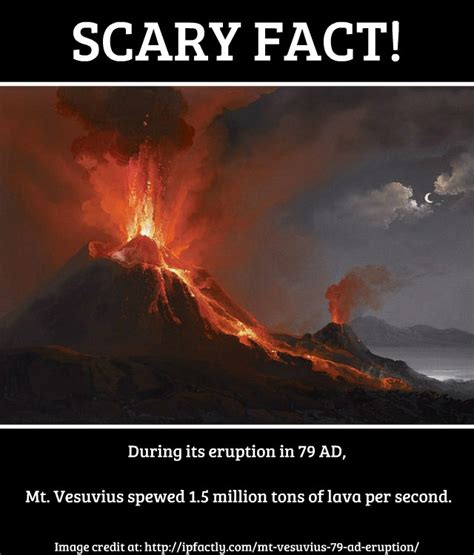 during its eruption in 79 ad mt vesuvius spewed 1 5 million tons of lava per second fun