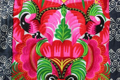 handmade hmong hill tribe fabrics | Handmade, Colorful tribal ...