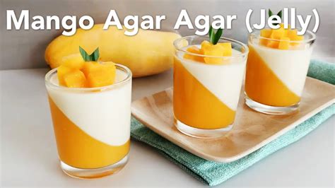 How To Make Agar Agar Mango Jelly 芒果布丁（菜燕） มะม่วง Mango Woon