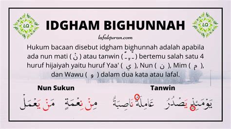 Contoh Bacaan Idgham Bighunnah Dalam Surah Al Baqarah Dan Ayatnya My