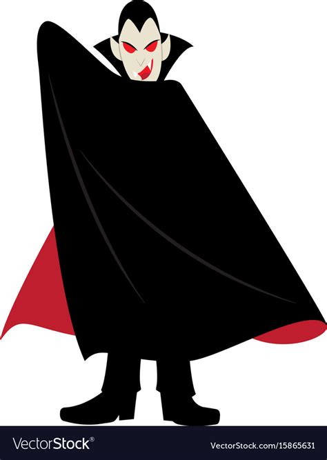 Vampire Halloween Cartoon Character Royalty Free Vector