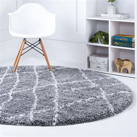 Soft Touch Shag Collection Round Rug 8 Ft Round