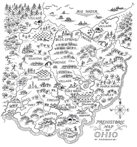 Prehistoric Map Of Ohio Ohio History Connection