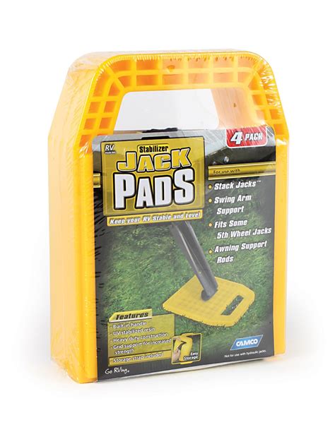 Level trek lt80050 jack pad. Stabilizer Jack Pad RV Leveling Pad Travel Trailer Camper ...