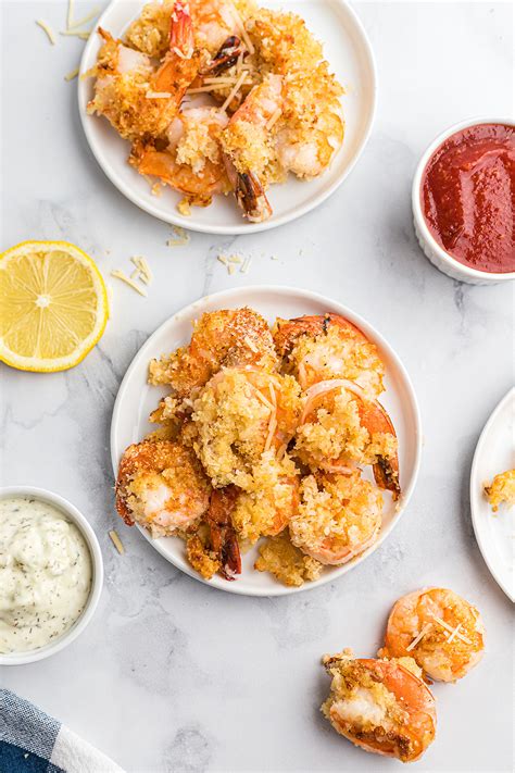 Preheat air fryer now for 5 minutes at 400 degrees. Air Fryer Fried Shrimp with a Parmesan Crust | Airfried.com