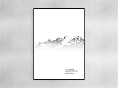 Mountains Scenery Printable Poster Inspirational Quote Wall Etsy