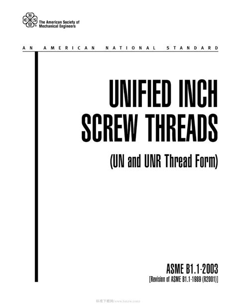 Pdf Asme B112003 Unified Inch Screwed Threads Pdfslidenet